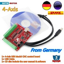 〖Ger〗 4-Achsen Mach3 USB Motion Control Kart Breakout Board für CNC Fräsmaschine