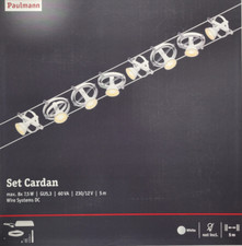 Paulmann 94492 Seilsystem Set Cardan Wire System DC 8 x 7,5 Watt 230/12V 60 Watt