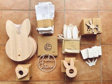 Eulenschnitt Oster Deko Set