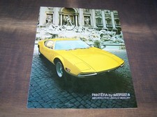 TOPRARITÄT Herrlicher Prospekt De Tomaso Pantera von 1971 !!!
