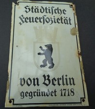 Emailleschild alt Städtische