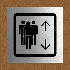 Schild Türschild Edelstahl