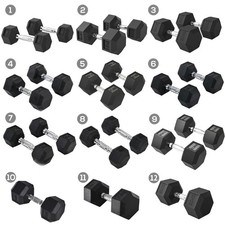 Hexagon Kurzhanteln Gusseisen Hanteln Griff gerändelt Gewichte