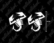 2x 10 cm Abarth Skorpion