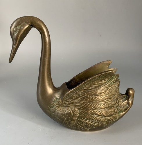 Messing schwan schale - messing, schale;