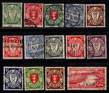 Danzig 1924-36 gestempelt 100%