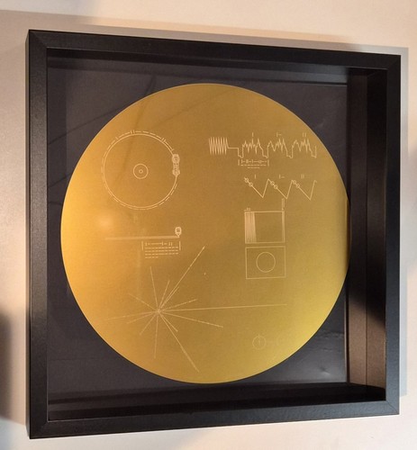 Voyager golden rekord metall - golden,