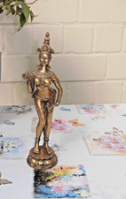 Tempeltänzerin aus Kunststein goldfarbig 29 cm hoch - neu