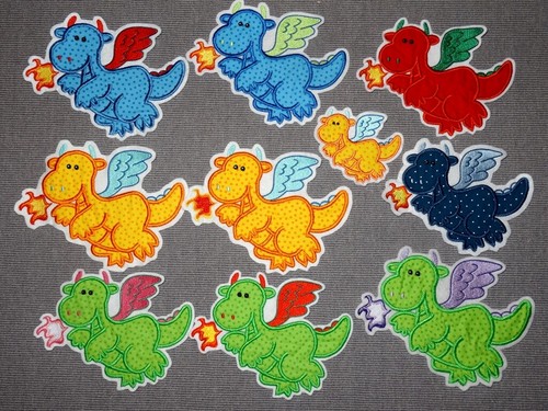 Drache mit feuer - drache, applikation