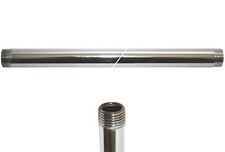 Pendelrohr M10x1 Eisen verchromt 8 - 45 cm Lampenrohr Leuchtenrohr Chromrohr