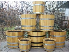 Holz-Blumenkübel Akazie