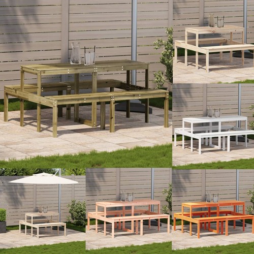 Picknicktisch massivholz - picknicktisch,