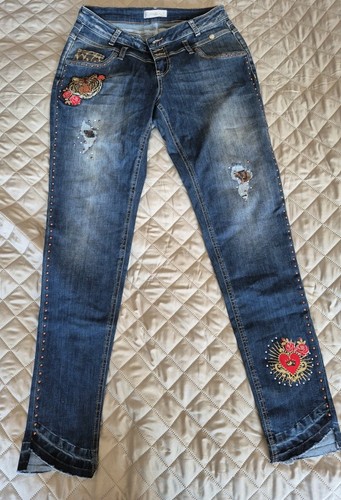 Tredy damen jeans blau denim - jeans,