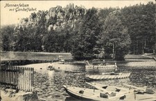 Ak Jonsdorf in der Oberlausitz Sachsen, Nonnenfelsen, Gondelfahrt,... - 4689587