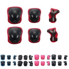 6tlg Helm Knie Protektoren Schutz Skateboard Schutzausrüstung Kinder/Erwachsene