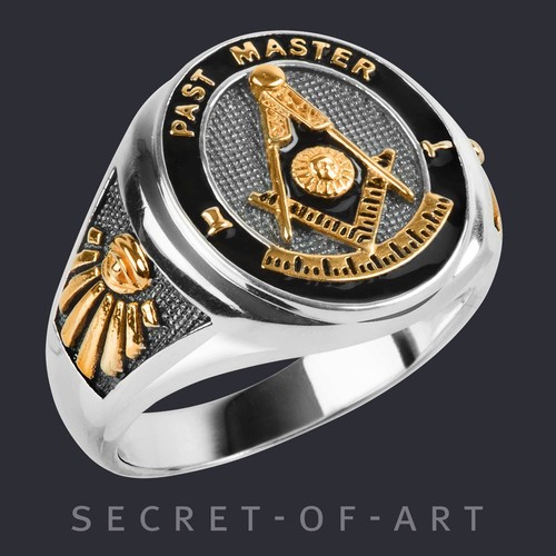 Past master ring freimaurer - ring,