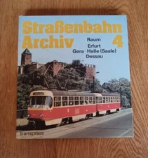 Straßenbahn Archiv DDR 4 Raum Erfurt Gera Halle Saale Dessau