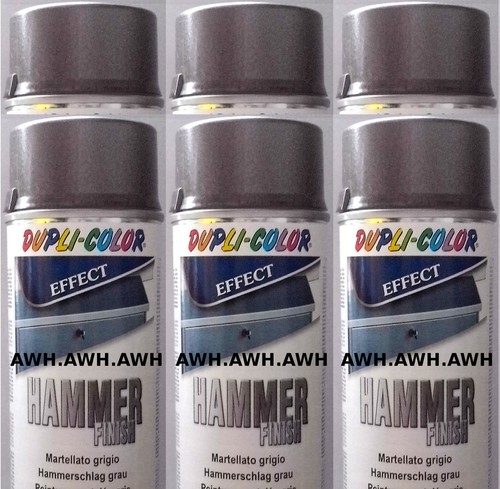 6x400ml hammerschlag lackspray - hammerschlag,