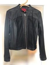 NEU Hugo Boss, Lederjacke, schwarz, Gr. 38