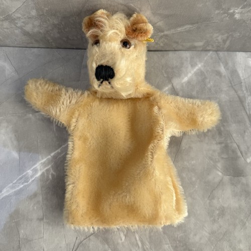 Steiff handpuppe hund - hund, 20cm
