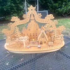 616/ Schwibbogen Lichterbogen Dorf Kirche  Weihnachten Advent