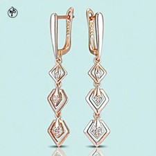 Lange Ohrringe Vergoldet