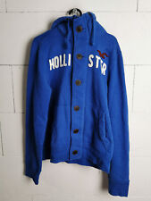 Hollister Herren Dicke Strickjacke Blau M DM005