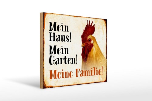 Holzschild tiere 40x30 - holzschild, cm