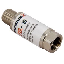PremiumX SAT Signal Verstärker Inline Leistungsverstärker 20dB für SAT und DVB-T