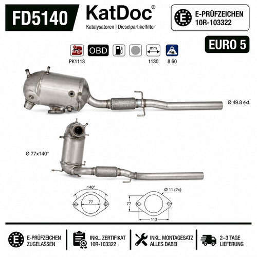 Dpf partikelfilter audi a1 - ✅,