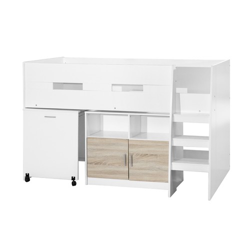 Hochbett luisa weiß mit - hochbett,