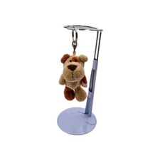 Nici Schlüsselanhänger Hund mit Teddy  in Tasche beige ca. 10cm Stofftier Plüsch