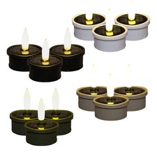 Led solar teelichter set - led, 3-er