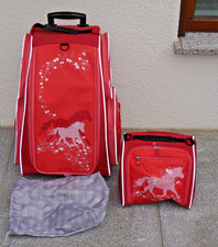Jako-O Schrankkoffer Trolley incl. Zubehör - mit Pferdemotiv, gut erhalten