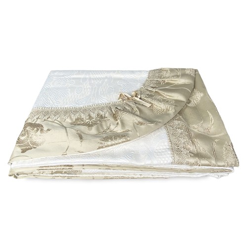 Tagesdecke mit goldenem satin - tagesdecke,