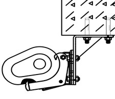 Deckenhalterung Zubehör für Markise Kassettenmarkise Vollkassettenmarkise weiß