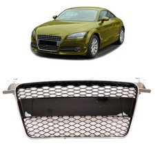 Kühlergrill Wabengrill Chrom Schwarz passt für Audi TT 8J 06-16