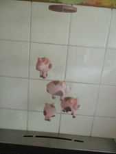 Keramik Windspiel  Schweinchen