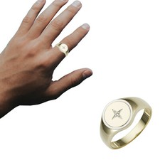 Herren ring 585 gold mm - 585, 12