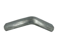 Edelstahl Rohrbogen flach oval