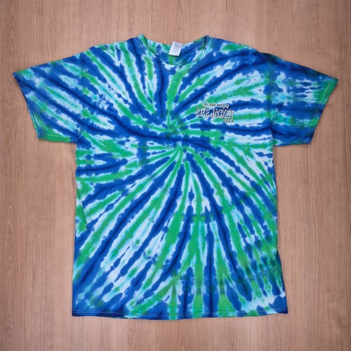 Tie dye shirt herren - tie-dye, blau