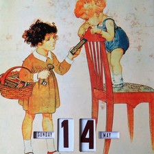 KOHLER Chocmel = Alter Dauer- Dreh- Kalender Lausanne um 1985 Schokolade SELTEN