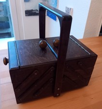 alt Holz Nähkästchen alt
