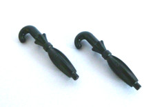 2 x LEGO® 27150 City,Minifiguren Zubehör, Schirm,Regenschirm in schwarz Neuware