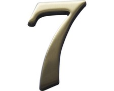Hausnummer Bronze satiniert "7" 120 mm