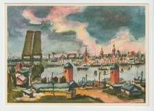 AK  Künstler  Gerhard Stengel   Hafen von Stralsund