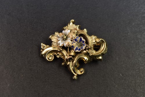 Biedermeier brosche wohl - brosche,