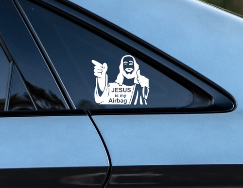 Jesus airbag fun - airbag, auto