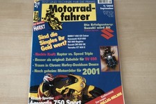 1) Motorradfahrer 09/2000 - BMW F 650 GS Dakar mit 5 - Kawasaki KLR 650 mit 42P
