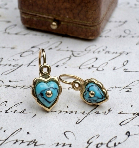 Ohrringe 333 gold - antik,, um